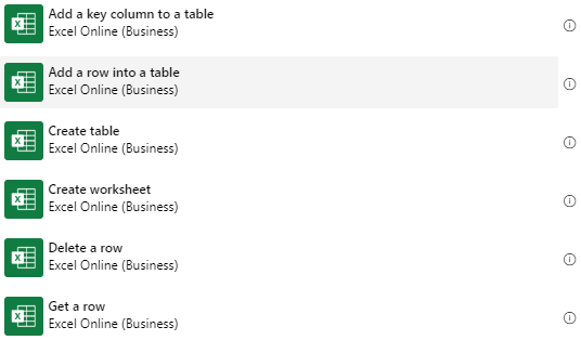 Add a row into a table