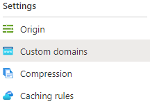 Select Custom domain